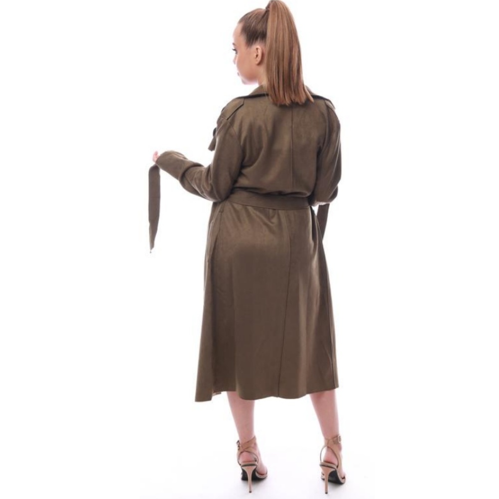 Suede Trench Coat - Picture 3 of 3